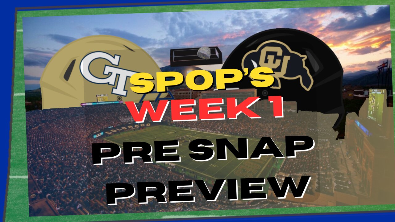 Georgia Tech @ Colorado - Week 1 Pre Snap Preview