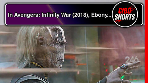 In Avengers: Infinity War (2018), Ebony Maw hides behind a car