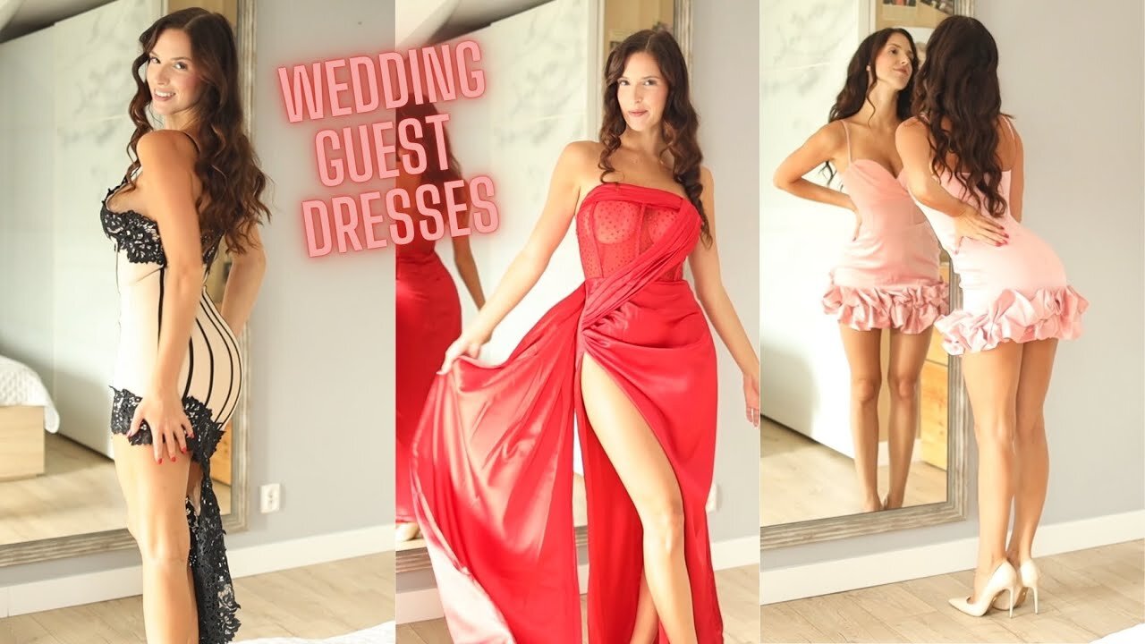 Wedding Guest Dresses TRY ON || Excinderella