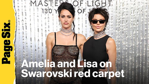Amelia Gray wows in fully sheer dress with mom Lisa Rinna on Swarovski red carpet