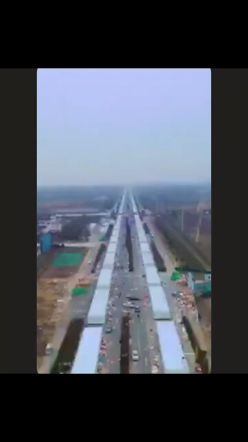 Henan China: Quarantine Camps Fill a Highway, Thousands more Camps Have Sprung Up All Over China