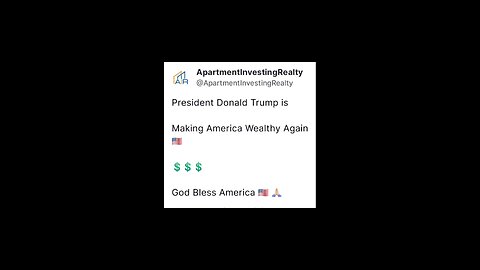 President Trump Making America Wealthy Again 🇺🇸 💰 ✝️