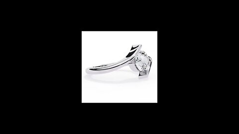 原装订婚戒指白金结婚珠宝带IGI证书，Original Engagement Bypass Ring White Gold Wedding Jewelry with IGI Certificate