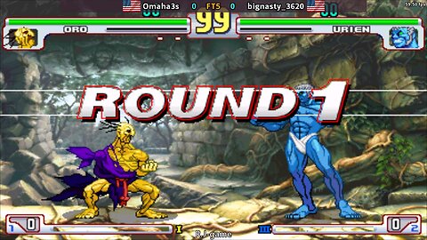 街霸3.3 Omaha3s VS bignasty_3620 2025-6-30 FT5