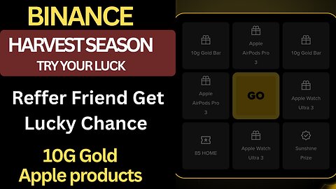 How to Join Binance Harvest Season & Win a 10g Gold Bar or Apple Products