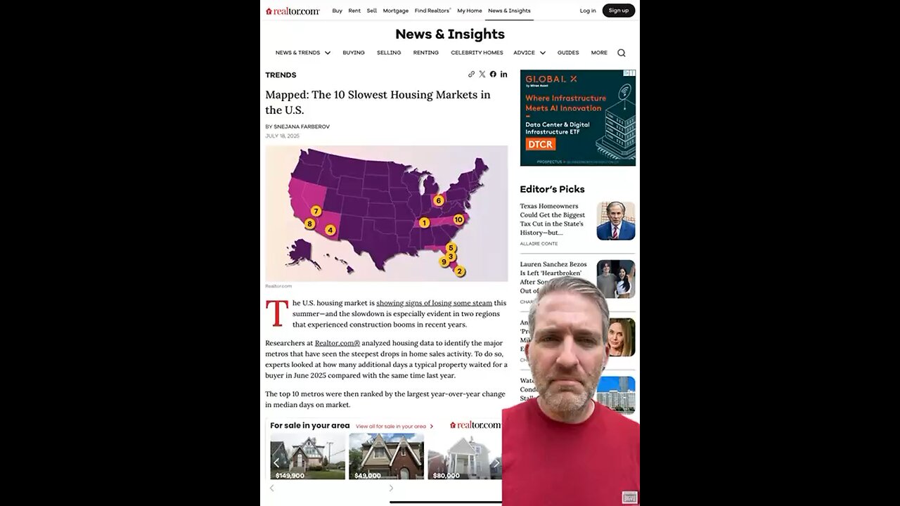 Top 10 Slowest Housing Markets