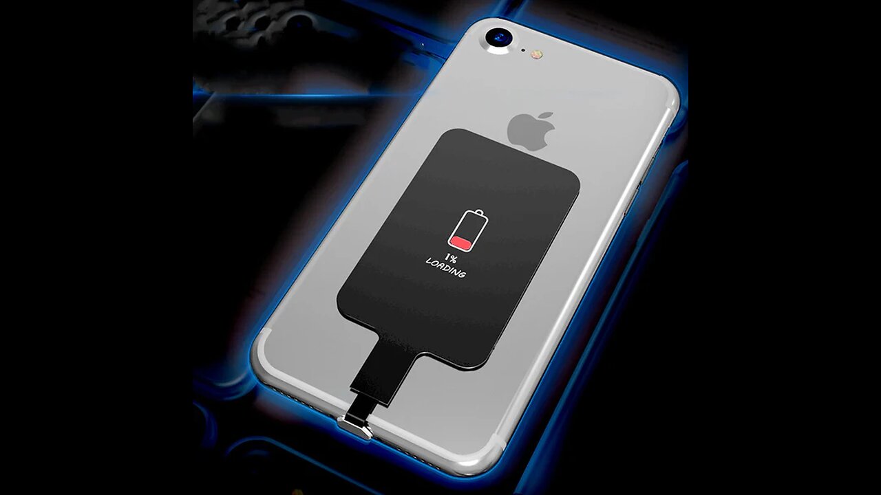 Portable Ultra-Slim Wireless Charging Receiver, for iPhone & Android Phones