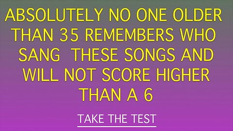 Who sang these songs?