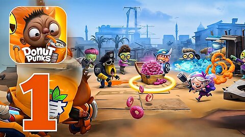Donut Punks: Online Epic Brawl - Gameplay Walkthrough | Part 1 (Android, iOS)