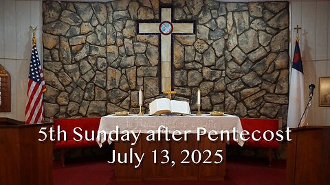 And Follow Me - Luke 9:18-24 - 5th Sunday after Pentecost, July 13, 2025