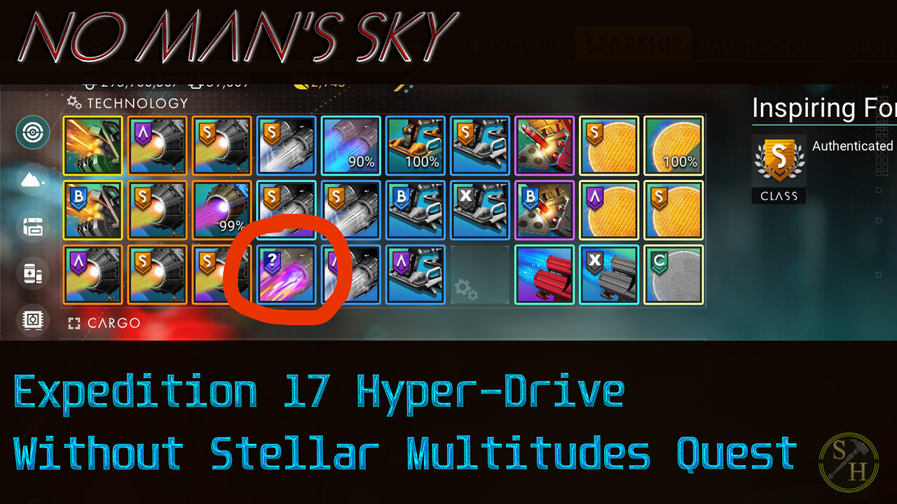 About Expedition 17 Questionable Hyper-Drive W/O Completing In Stellar Multitudes in No Man's Sky