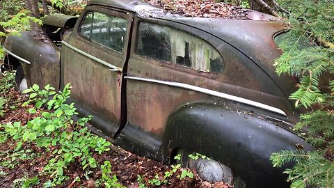 1948 Plymouth Vintage Car Abandoned