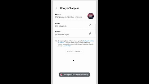 How to create a YouTube channel in Mobile