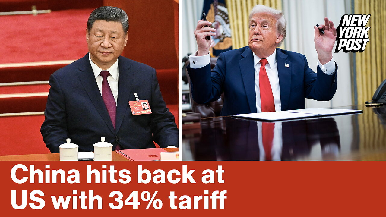 China hits back at US with 34% tariff | Reporter Replay
