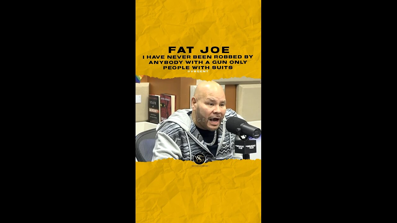 @fatjoe I have never been robbed by anybody with a gun only people with suits