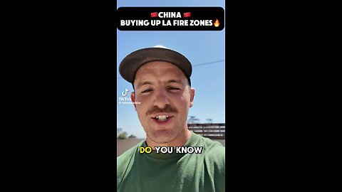 China is buying LA fire zones