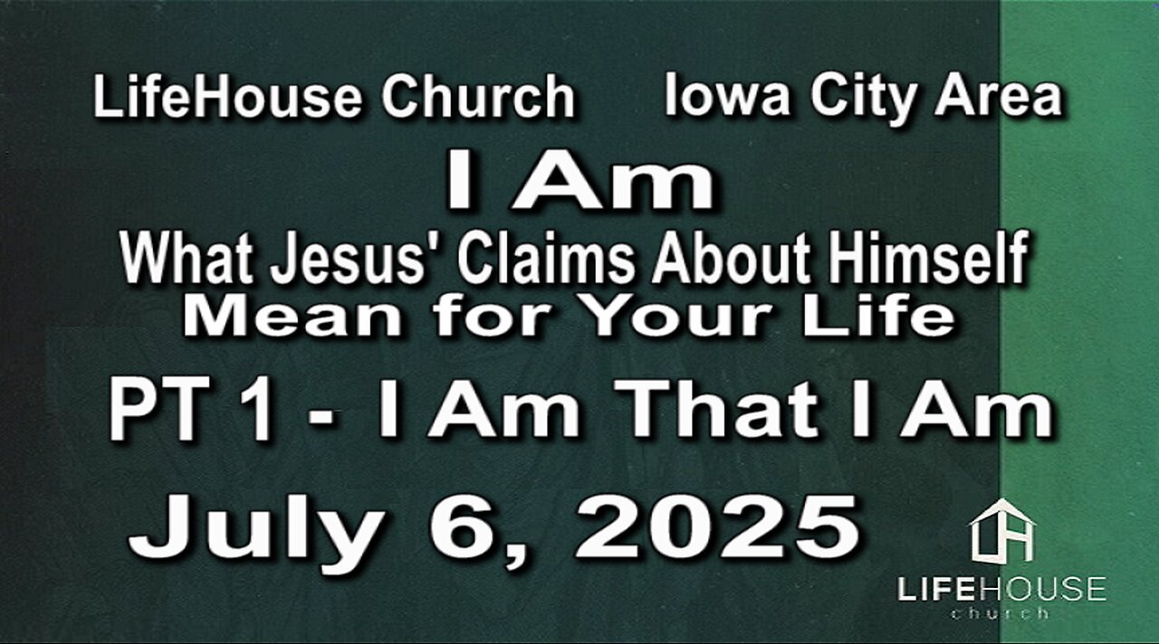 LifeHouse 070625–Andy Alexander “I Am” (PT1) I Am That I Am