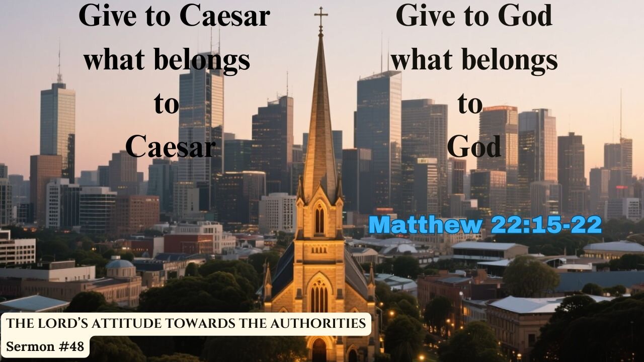 Render Unto Caesar — The Balance Between Earthly Duty and Divine Calling