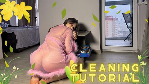 Transparent Cleaning the shelves