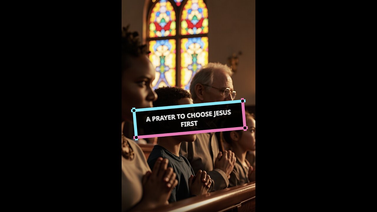 Daily Prayer: A Prayer to Choose Jesus First