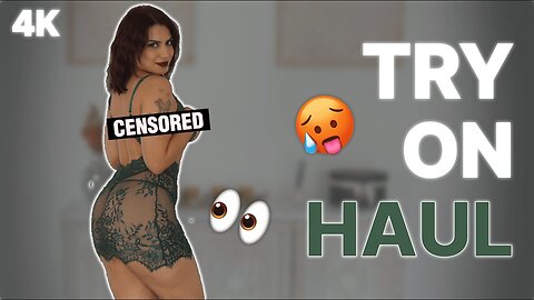 [4K] 💚 TRY ON HAUL | Robe Dentelle Transparente Qui Ne Cache Rien 😳