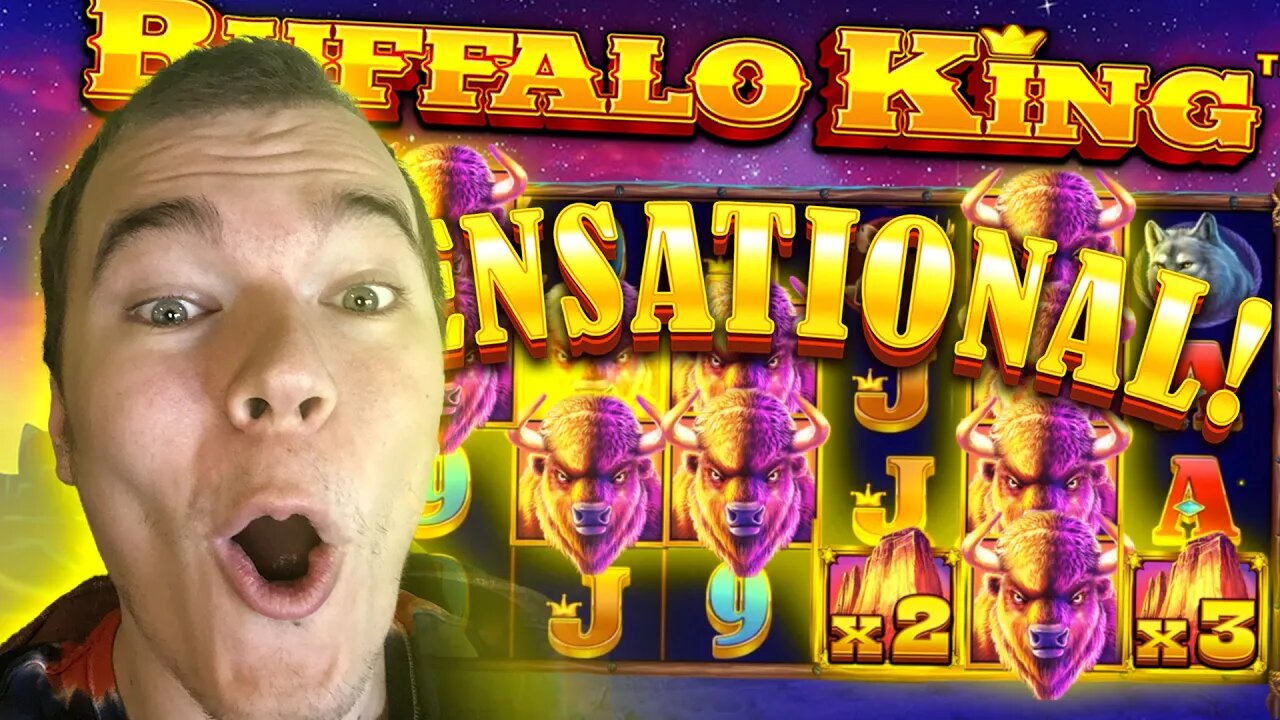 BUFFALO KING MASSIVE WIN! FULL SCREEN BUFFLAOES!
