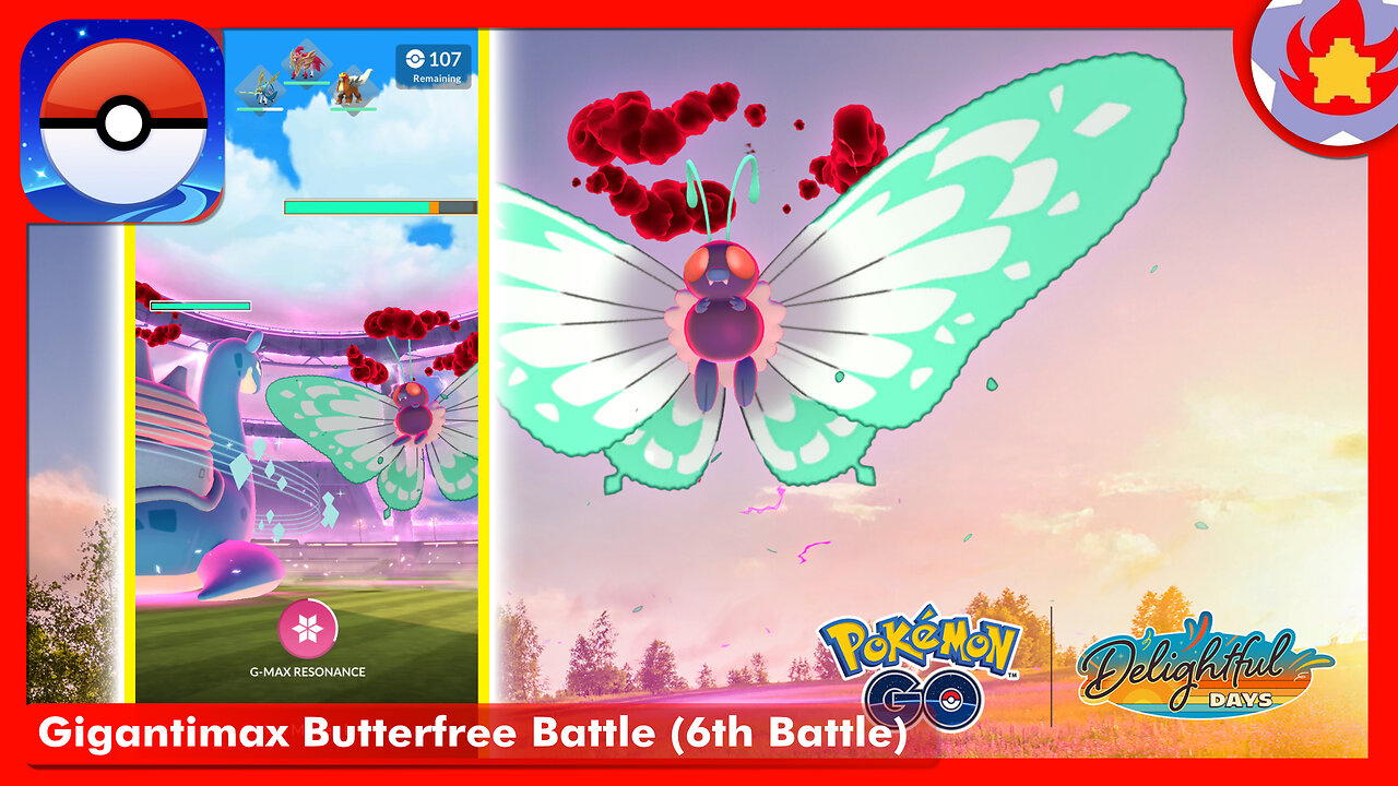 Gigantimax Butterfree Battle (6th Battle) | Pokemon GO