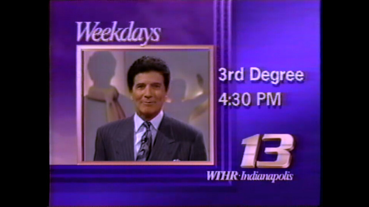 September 24, 1989 - Indiana National Bank ATMs & Bert Convy WTHR '3rd Degree' Bumper