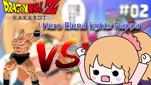 vtuber Elena Yunagi vs Nappa dragonball KAKAROT