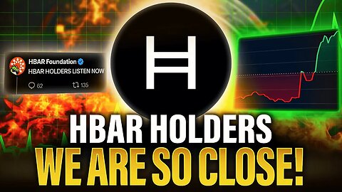 HBAR Is Close To BREAKING OUT Huge Hedera Hashgraph News Update