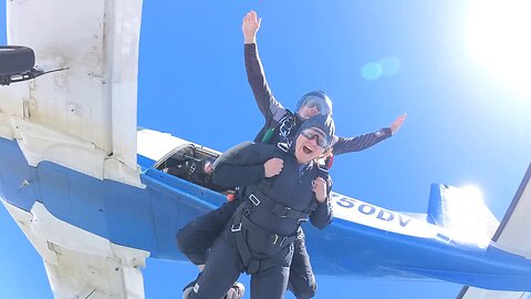 Silver Wings taking McKayla on a tandem skydive