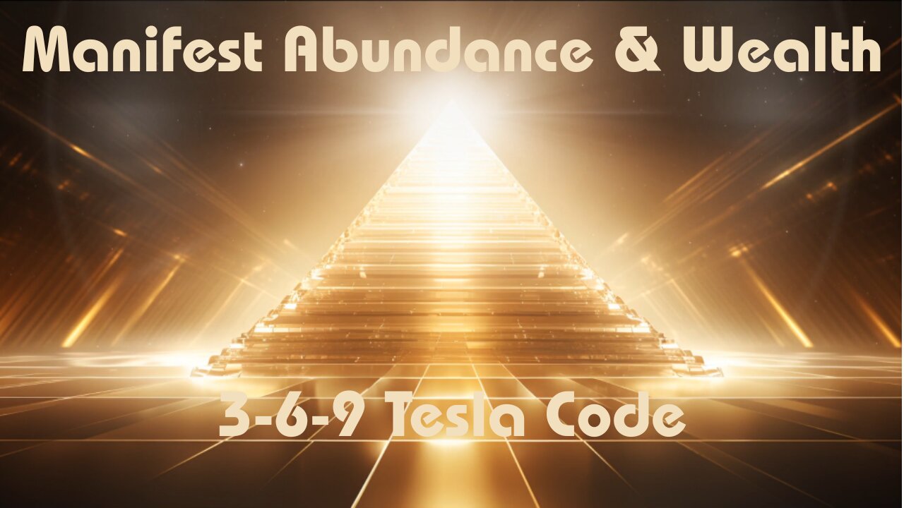 396 Hz Tesla Code Frequency | Manifest Abundance & Wealth | Deep Sleep Healing
