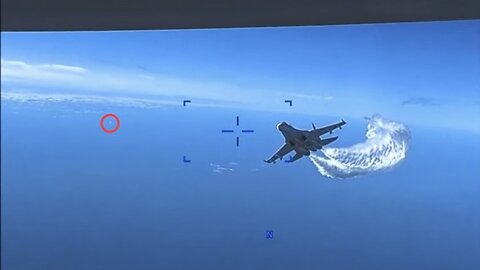 U.S. Department of Defense UFO video footage: The 2023 MQ-9 Reaper/Su-27 incident (original video)