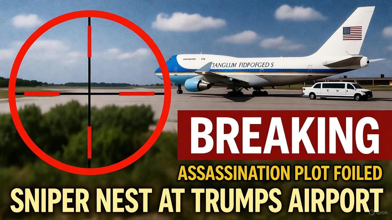 SNIPER NEST FOUND: Assassination Plot at Trump's Airport as "No Kings" Protest Fizzles