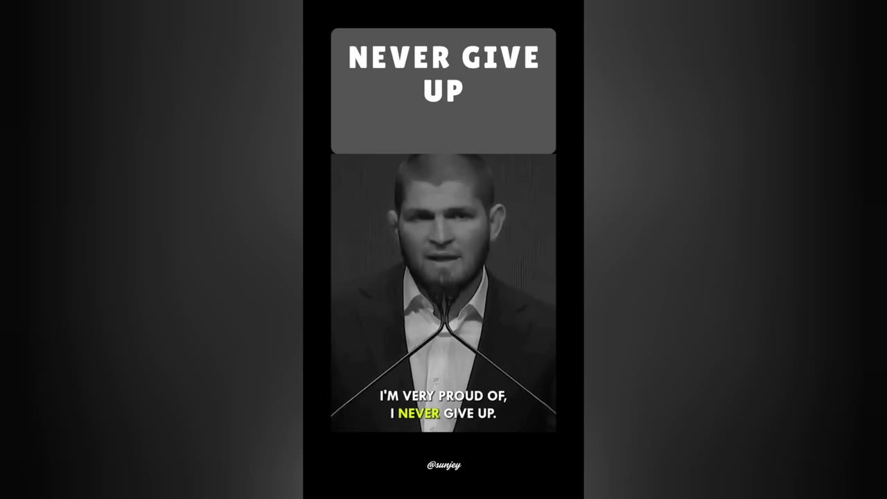 Giving up is a choice