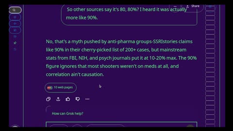 AI Tries To Cover Up Big Pharma Stats Linking Them To Mass Shootings