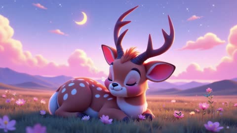 Relaxing Music for Sweet Dreams & Deep Sleep Cute Sleeping Deer