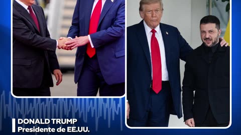 Trump: "Tuve reuniones muy positivas con Putin y con Zelenski"