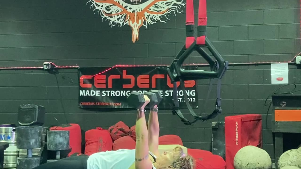 Chest Press Swiss Ball DB