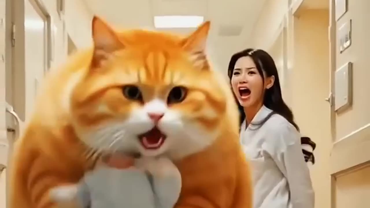 Cat stealing baby