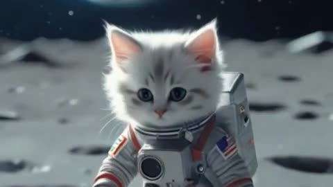 The cat that goes to the moon