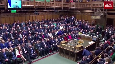 President Zelenskyy Channels Winston Churchill While Addressing British MPs About Russian Invasion