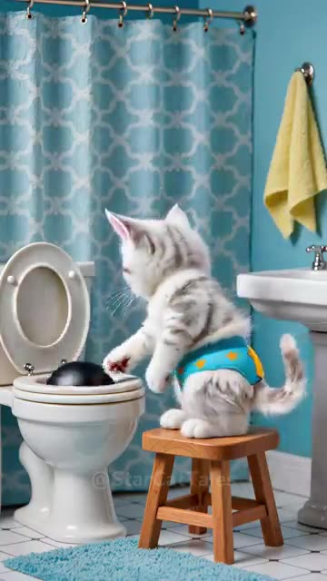 Cat got the crocodile angry