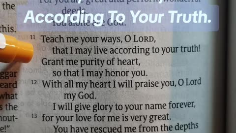 Teach Me Your Ways, O LORD..