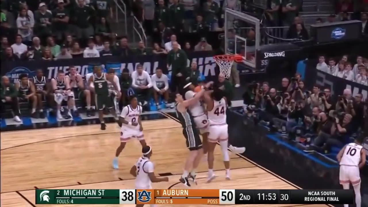 #1 Auburn vs Michigan State Highlights Men's Basketball Championship