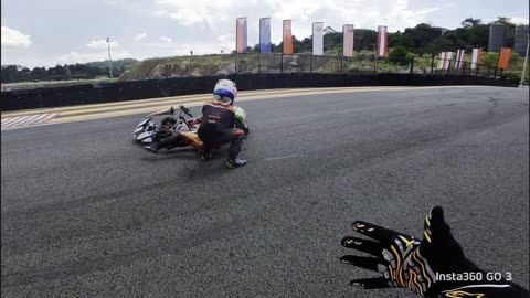 Kids Racing Go-Karts Get in an Accident