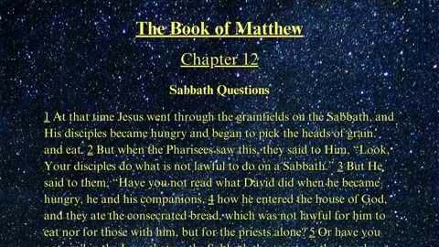 Christian Meme Video: Matthew Chapter 12 (05/04/2025)