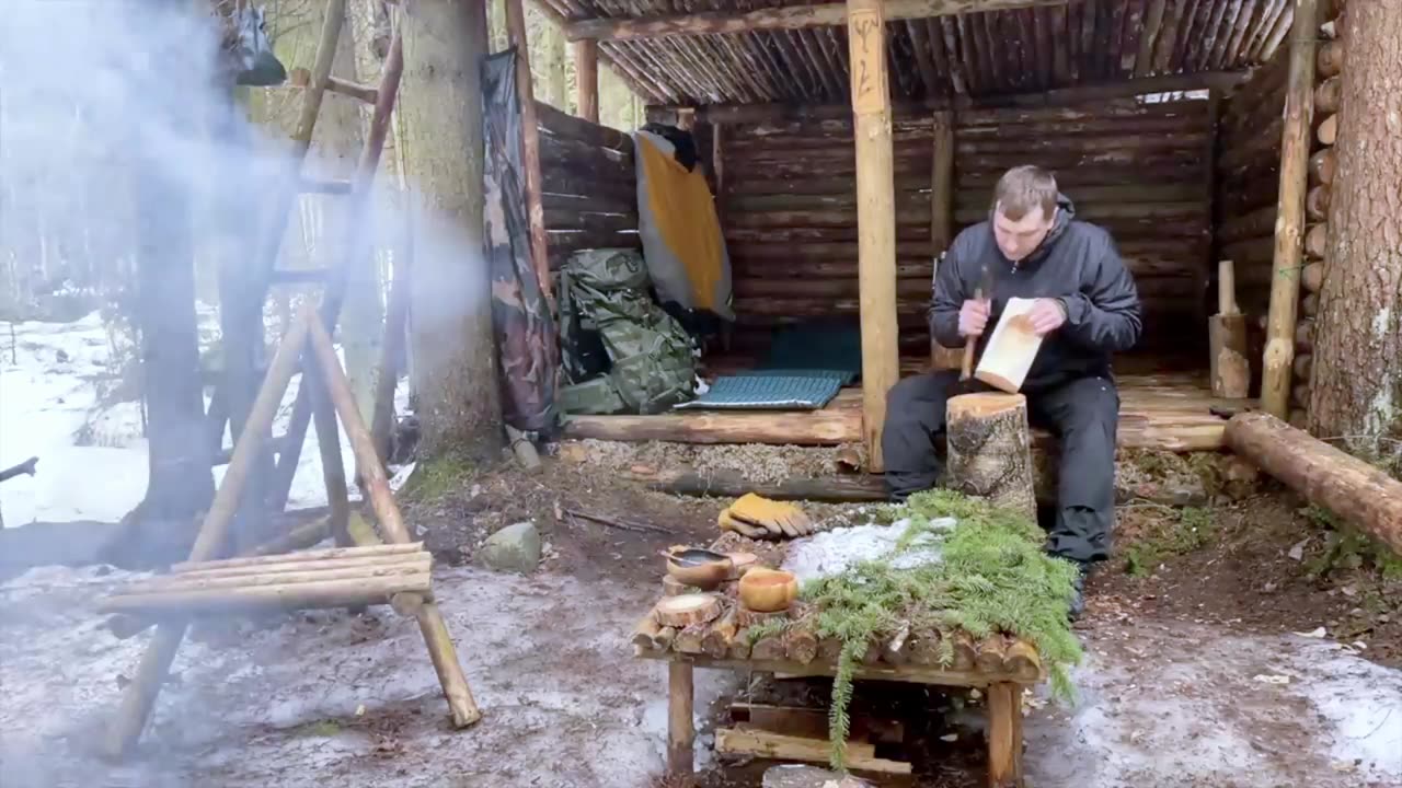 Wood Carving Skills - Winter Camping