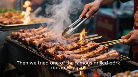 Tasting the best street food in Bangkok.