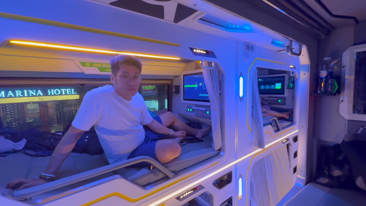 Sleeper Bus from Hanoi to Sapa, Vietnam